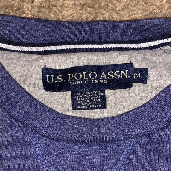 mens polo assassin crew neck sweatshirt - Picture 3 of 3